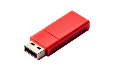 USB Drive Isolated On Transparent Background PNG.