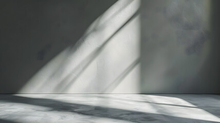 dynamic interplay of light shadow on plain surface, product showcasing sharp angles contrasting shades create visually striking background that can highlight and enhance the features of any product.