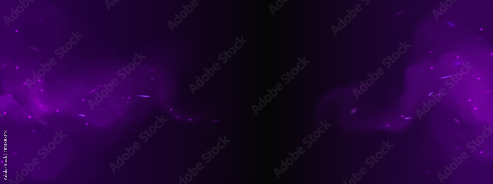 Canvas Prints purple spark smoke and magic fire particle effect background. dark cloud and abstract fog overlay de