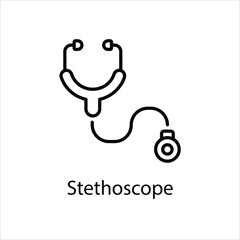 Stethoscope vector icon