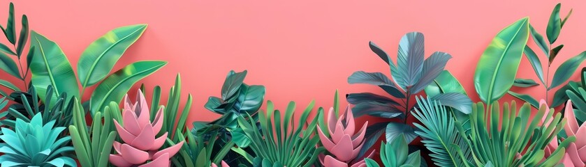 Hybrid plants flat design front view botany theme animation Analogous Color Scheme