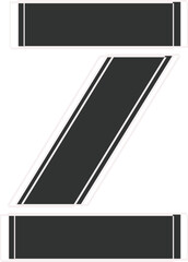 Modern alphabet letter Z