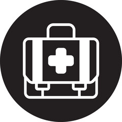 first aid kit glyph icon