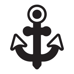 Obraz premium anchor glyph icon
