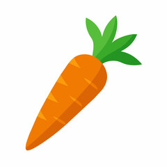 Carrot vector art silhouette illustration