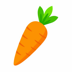 Carrot vector art silhouette illustration