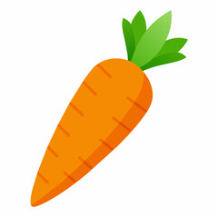 Carrot vector art silhouette illustration