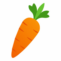 Carrot vector art silhouette illustration