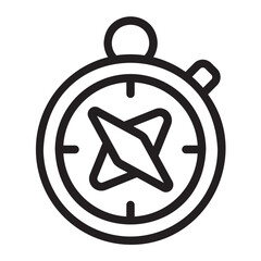 compass line icon
