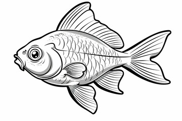 Fototapeta premium coloring picture of fish 