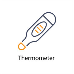 Thermometer  vector icon