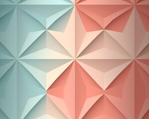 Pattern origami flat design front view paper folding theme animation Monochromatic Color Scheme - obrazy, fototapety, plakaty