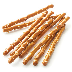 Clipart illustration of pretzel sticks on a white background. Suitable for crafting and digital design projects.[A-0001]
