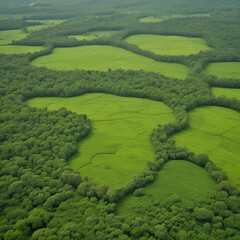 Alpine meadow in the mountains.