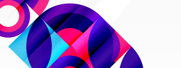 A vibrant geometric design featuring shades of purple, magenta, and electric blue triangles on a white background, reminiscent of an artistic automotive wheel system