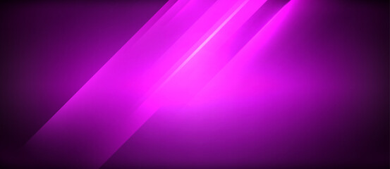 A vibrant purple light illuminates against a dark black background, creating a striking contrast. The hue ranges from violet to magenta, adding colorfulness to the scene