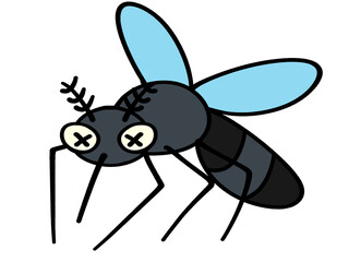 かわいい蚊のイラスト素材