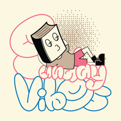 Retro Mascot Character Cartoon Vector.