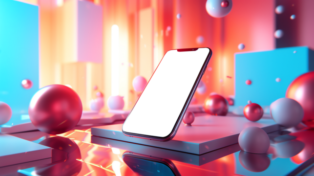 colorful creative mockup phone 2