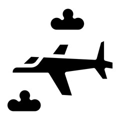 Plane icon. Airplane icon vector. Flight transport symbol. Travel illustration. Holiday symbol	
