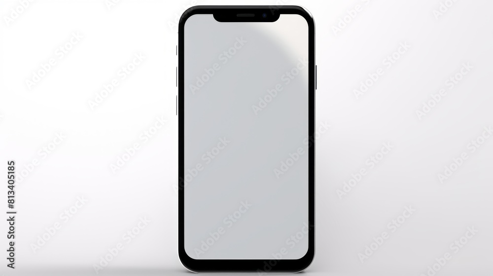 Aufkleber generative ai smartphone realistic photo on white isolated background