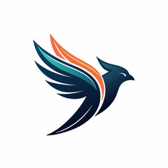 A flying bird logo icon