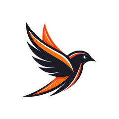 A flying bird logo icon