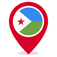 Vector Icon for Djibouti, country, national, flag, world flag