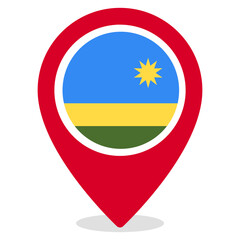 Fototapeta premium Vector Icon for Rwanda, country, national, flag, world flag