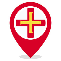 Vector Icon for Guernsey, country, national, flag, world flag