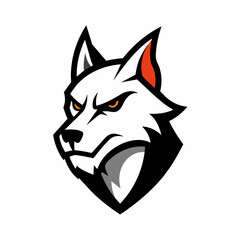 wolf head vector