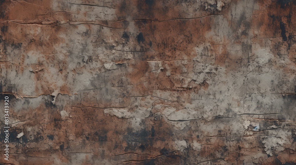 Poster generative ai distressed and grungy texture resembling peeling paint.