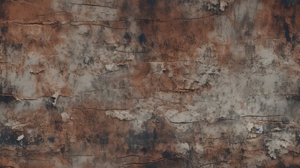 Generative AI Distressed and grungy texture resembling peeling paint.