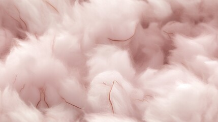 Generative AI Fluffy and cloud-like cotton texture.