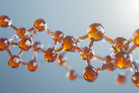 3D rendering of a molecule of the opioid analgesic alfentanil  