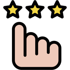 Vector Icon rating, select, review, seo, star