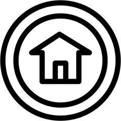 Vector Icon Home, homepage, house, browser