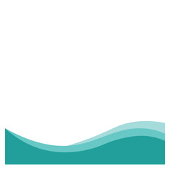 Obraz premium Curve Footer Element