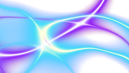 Energy lines with transparent gradient background. Elegant rainbow colours wavy line on Transparent png overlay background