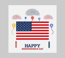 Obraz premium American independence day