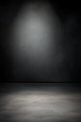 Spotlit empty room with textured background