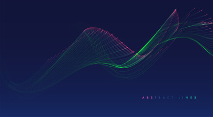 Abstract colored dynamic waves.
