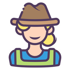 female farmer icon
