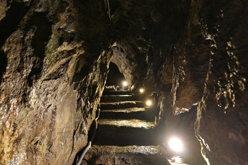 日原鍾乳洞の内部
