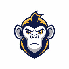   Monkey head logo icon