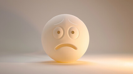 afraid fearful emoticon illustration