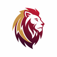 Obraz premium A lion's head logo icon