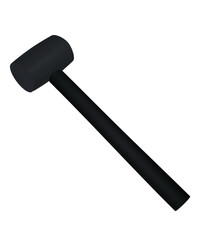 Curved hammer tool, vector illustration