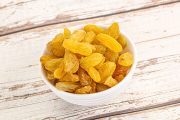 Yellow raisin - dry grape berries