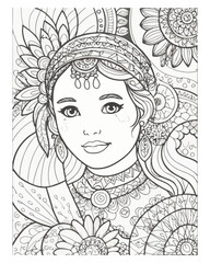 Adult Coloring Book  Page .